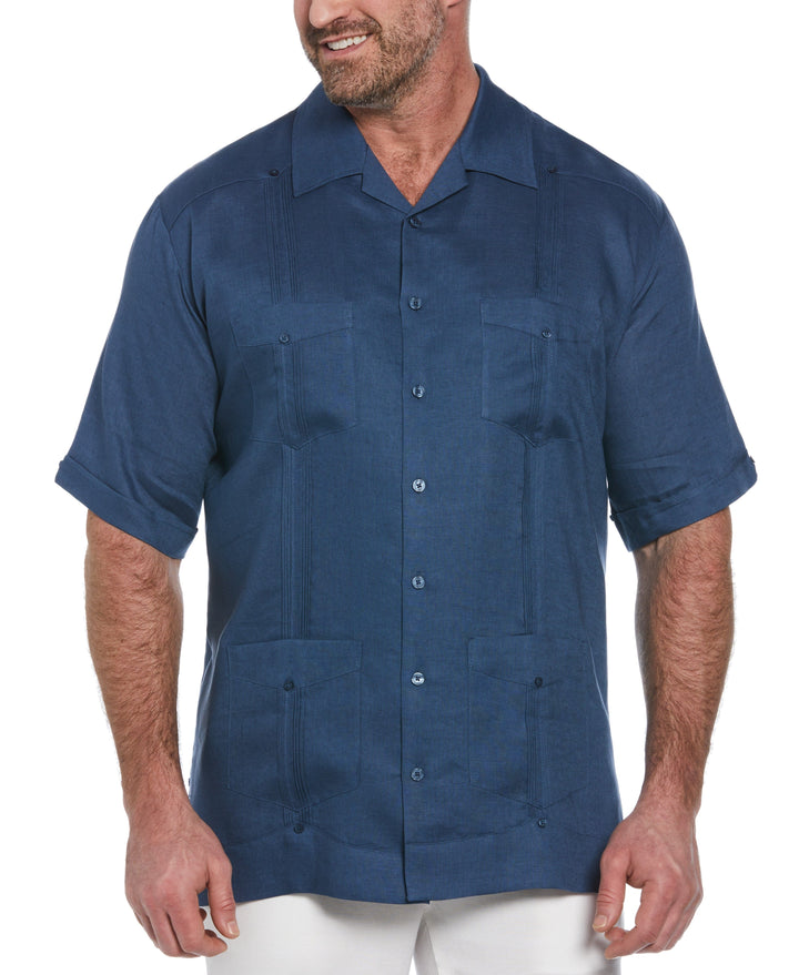 Linen Guayabera Shirt (Ensign Blue) 