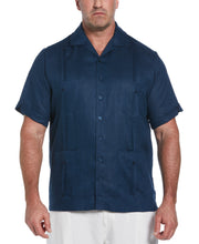 Big & Tall 100% Linen Classic Guayabera Shirt - Short Sleeve (Titan) 