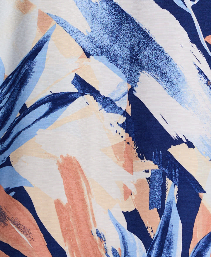 Big & Tall Abstract Print Shirt (Bellwether Bl) 