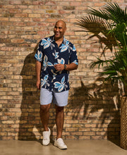 Big & Tall All-Over Tropical Print Shirt-Casual Shirts-Cubavera