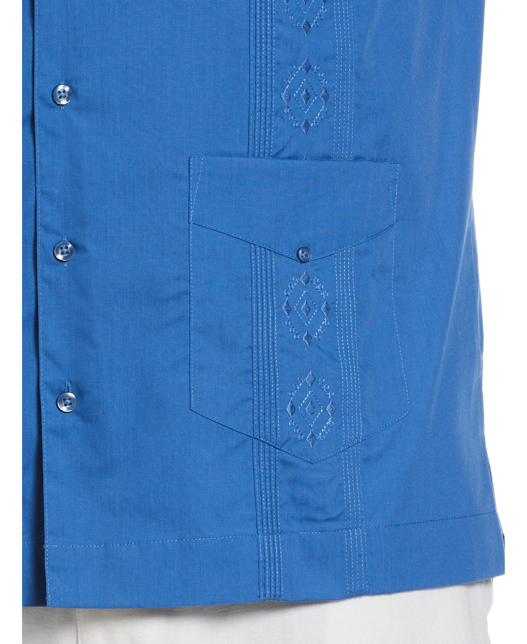 Big & Tall Authentic Embroidered Guayabera Shirt-Guayaberas-Cubavera