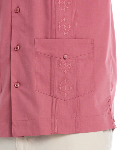 Camp Collar Guayabera Shirt (Mauvewood) 