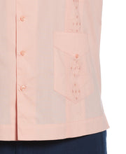 Big & Tall Authentic Embroidered Guayabera Shirt (Coral Cloud) 