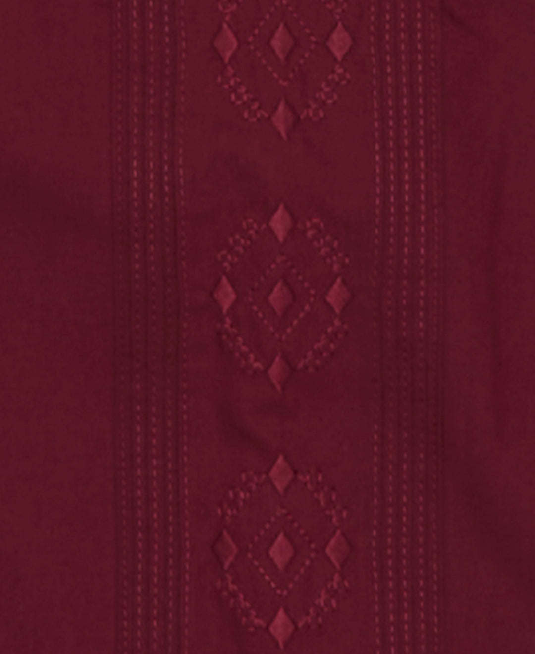 Big & Tall Poplin Guayabera Shirt (Cabernet) 