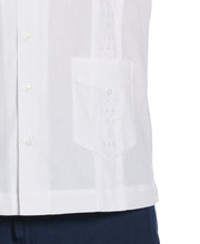 Big & Tall Authentic Embroidered Guayabera Shirt (Pure White) 
