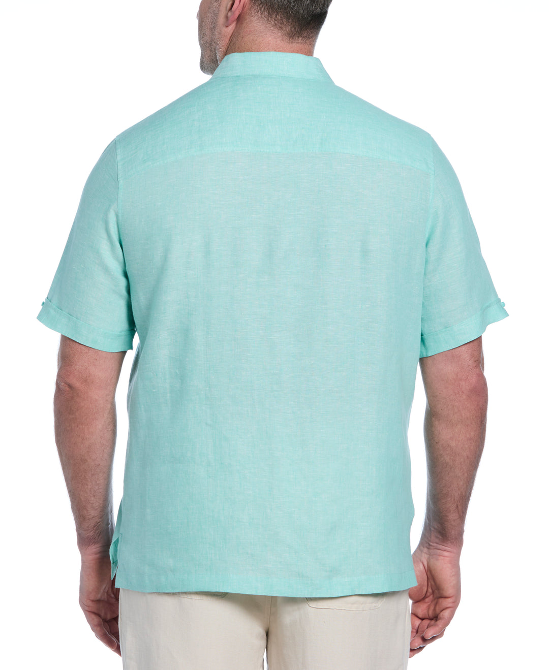 Linen Short Sleeve Shirt (Cascade) 