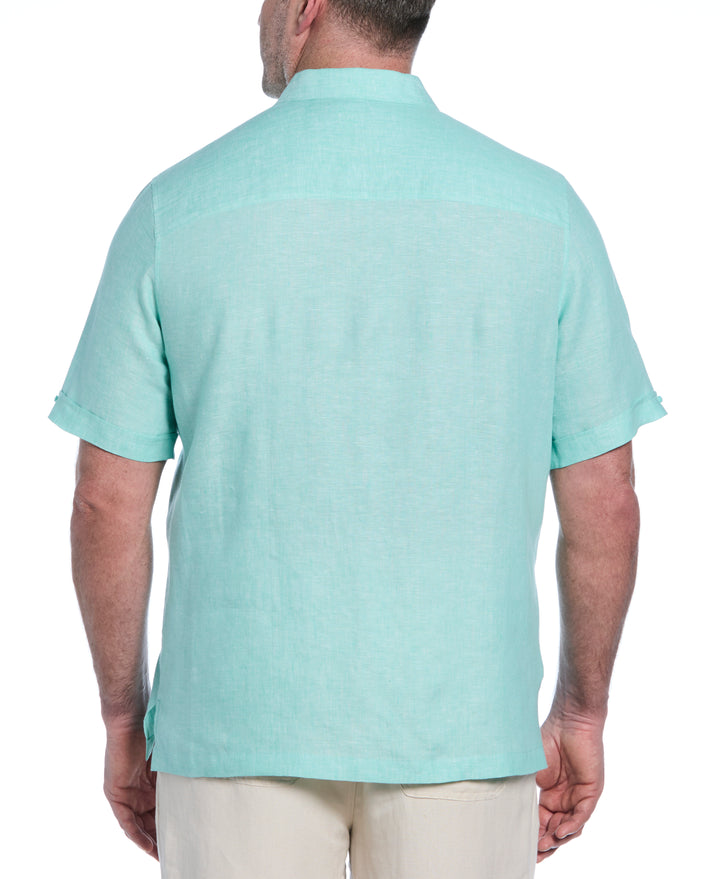Linen Short Sleeve Shirt (Cascade) 