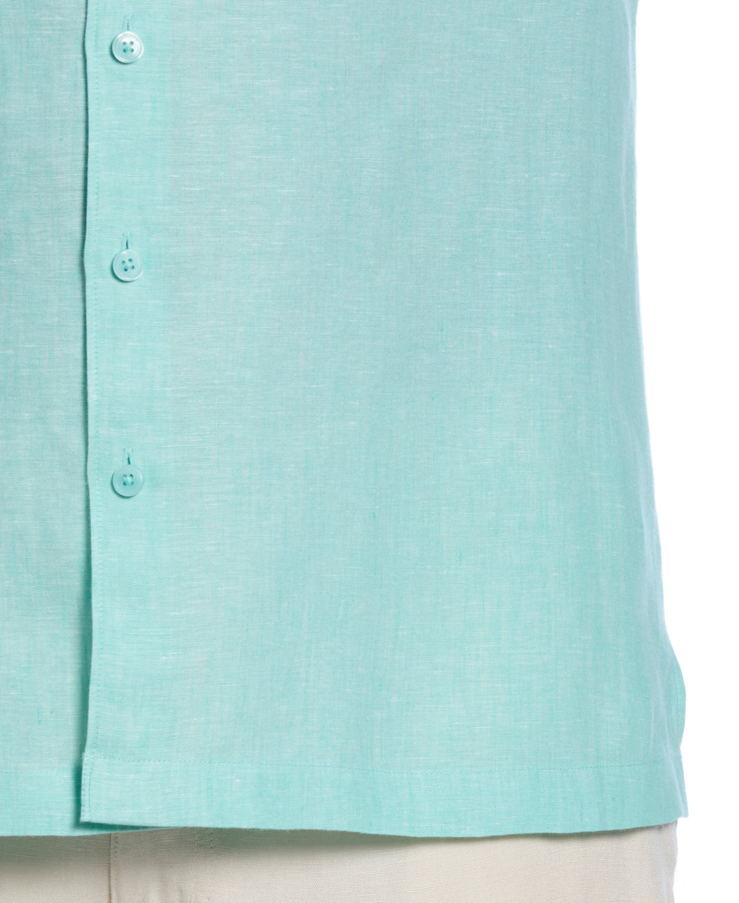 Linen Short Sleeve Shirt (Cascade) 