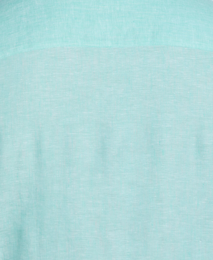 Linen Short Sleeve Shirt (Cascade) 