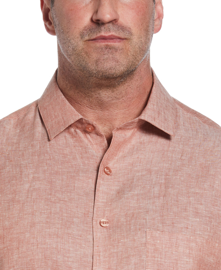 Linen Short Sleeve Shirt (Chutney) 
