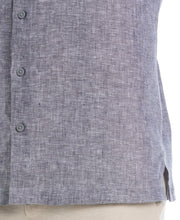 Linen Short Sleeve Shirt (Mood Indigo) 