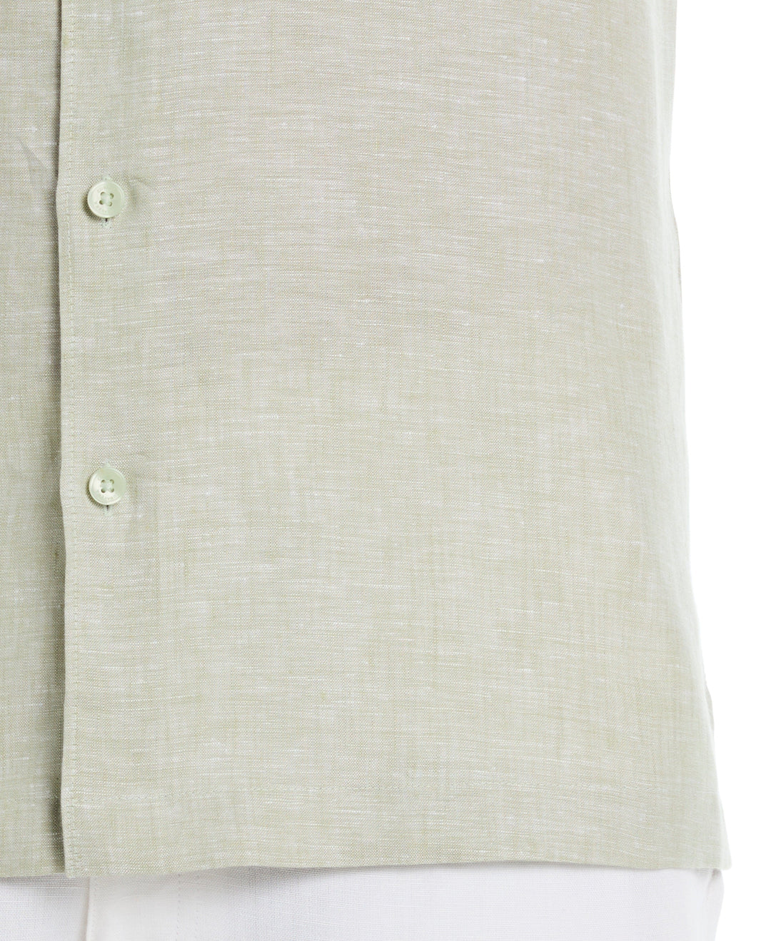 Linen Short Sleeve Shirt (Reseda) 