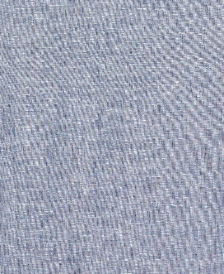 Linen Short Sleeve Shirt (Ensign Blue) 