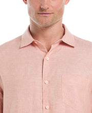Linen Short Sleeve Shirt (Dusty Coral) 