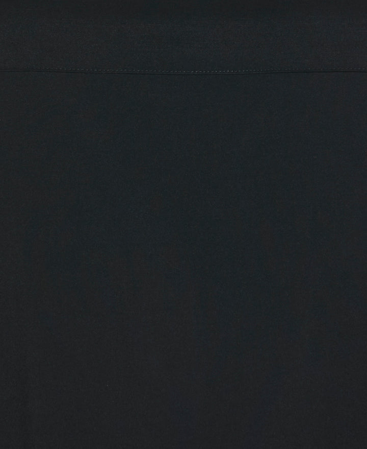 Contrast Panel Camp Collar Shirt (Jet Black) 