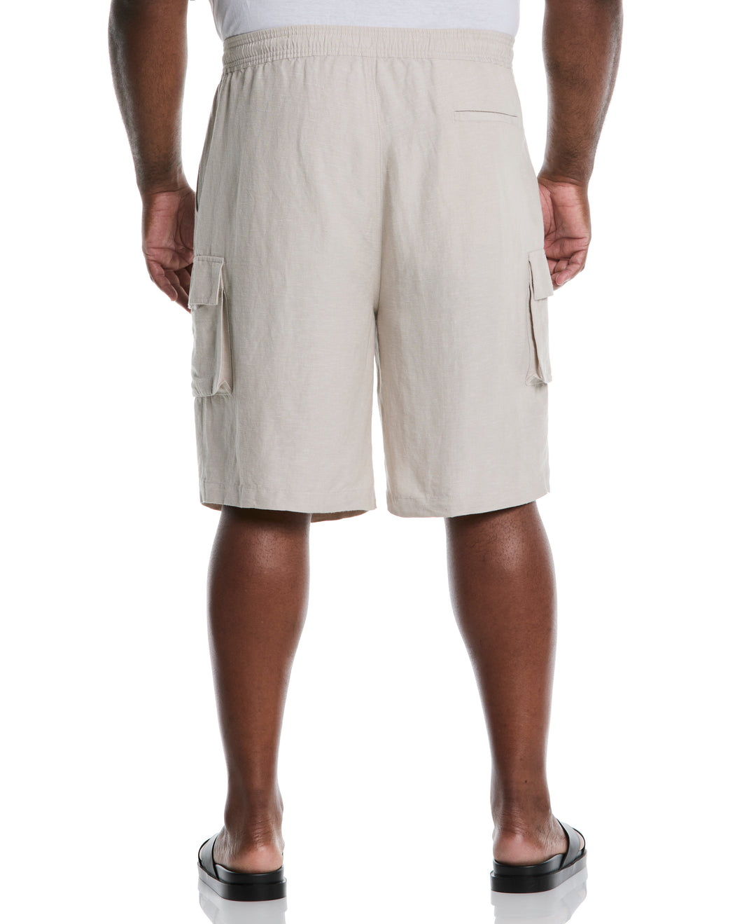 Big & Tall Linen Blend Cargo Short (Island Fossil) 