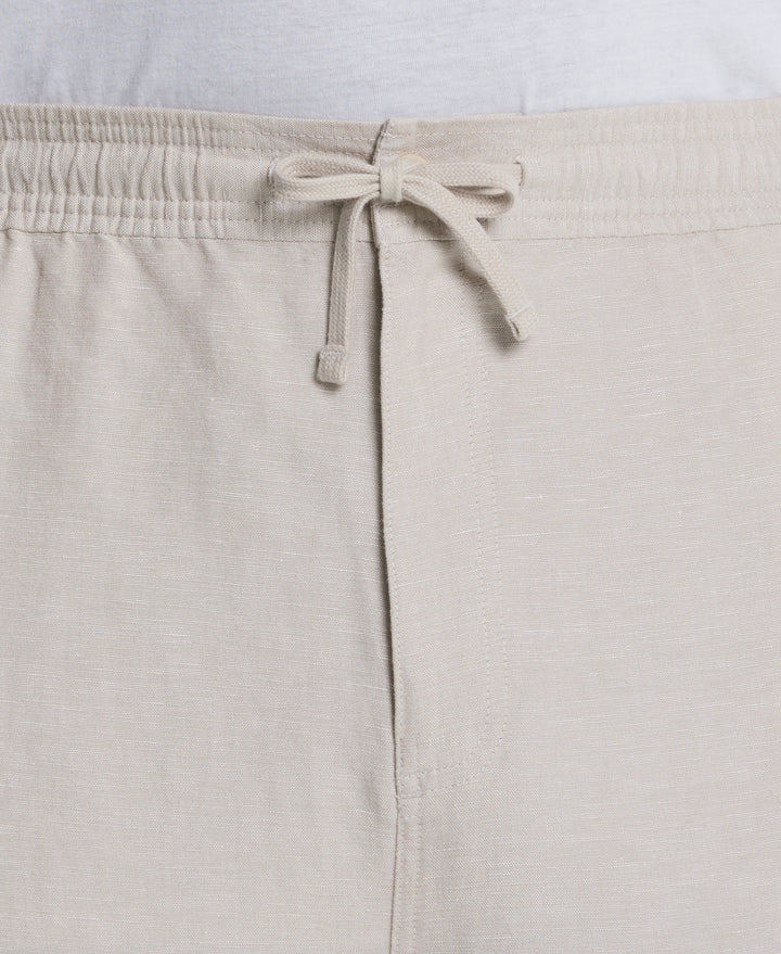 Big & Tall Linen Blend Cargo Short (Island Fossil) 