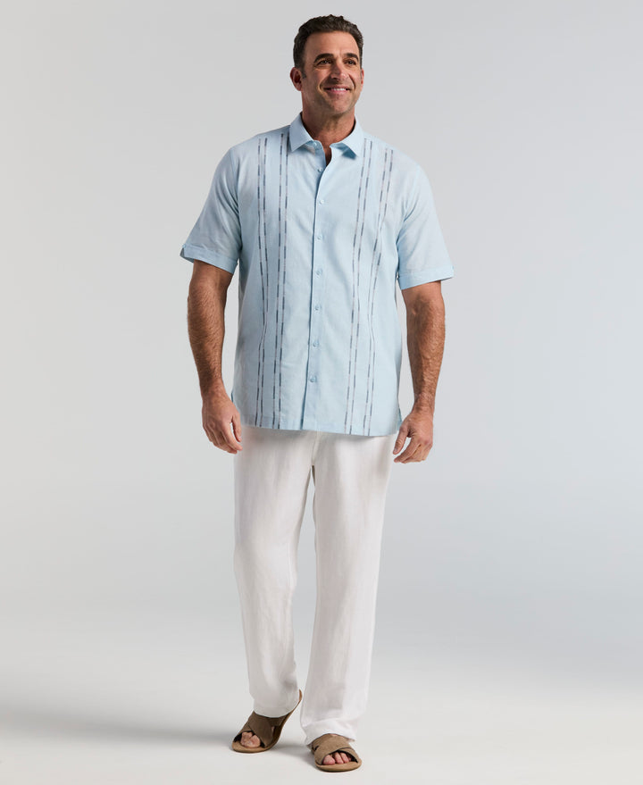 DOBBY PANELS SHIRT (Aquamarine) 