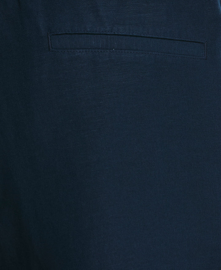Big & Tall Linen Blend Cargo Short (Dress Blues) 