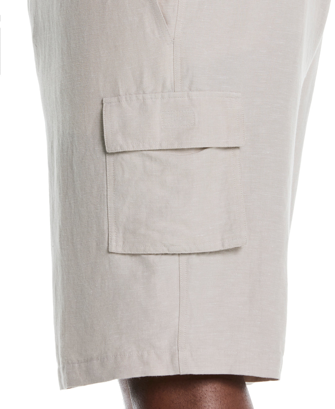 Big & Tall Linen Blend Cargo Short (Island Fossil) 