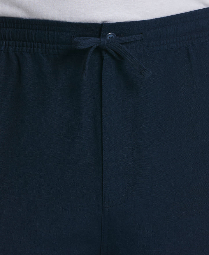 Big & Tall Linen Blend Cargo Short (Dress Blues) 