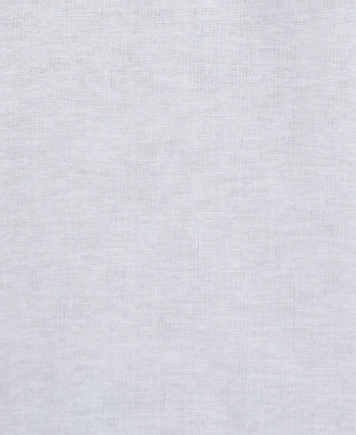 Big & Tall Embroidery Leaf Panel Shirt (Brilliant White) 