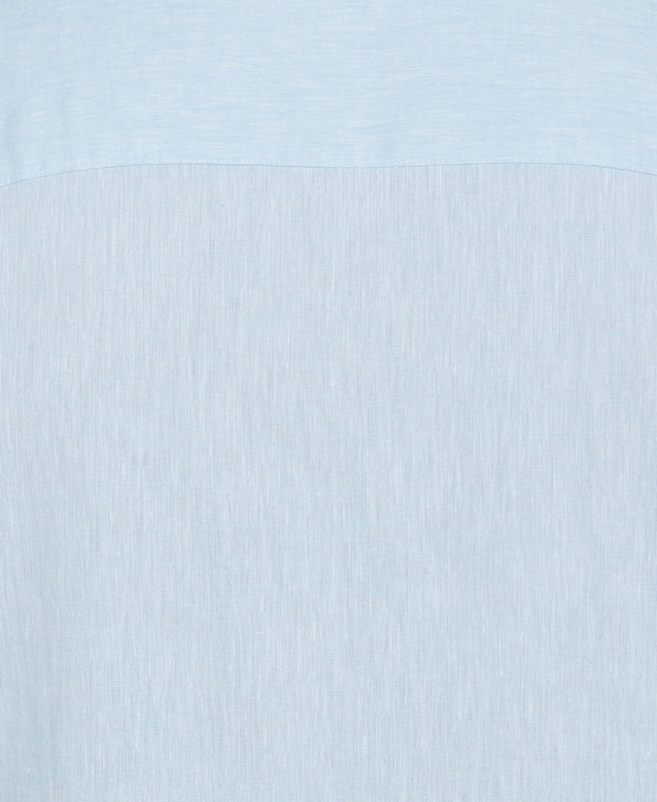 Big & Tall Linen Blend Dobby Shirt (Dream Blue) 