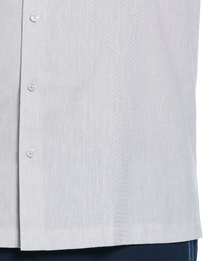 Big & Tall Linen Blend Dobby Shirt (Brilliant White) 