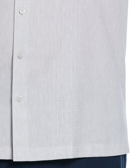 Big & Tall Engineered Dobby Panels Shirt (Brilliant White) 