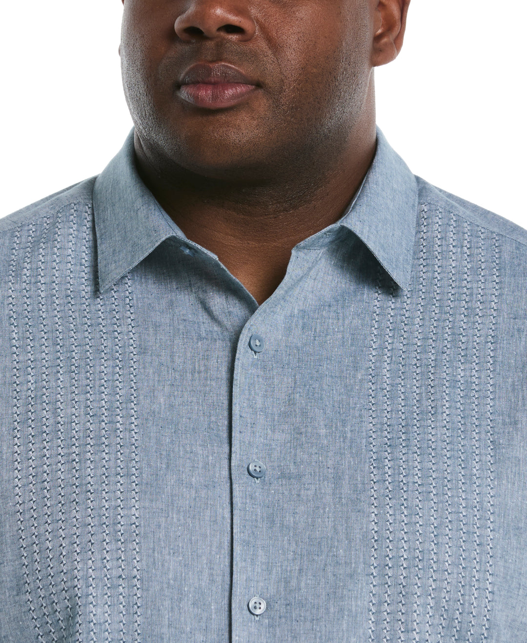 Big & Tall Linen Blend Dobby Shirt (Tapestry) 