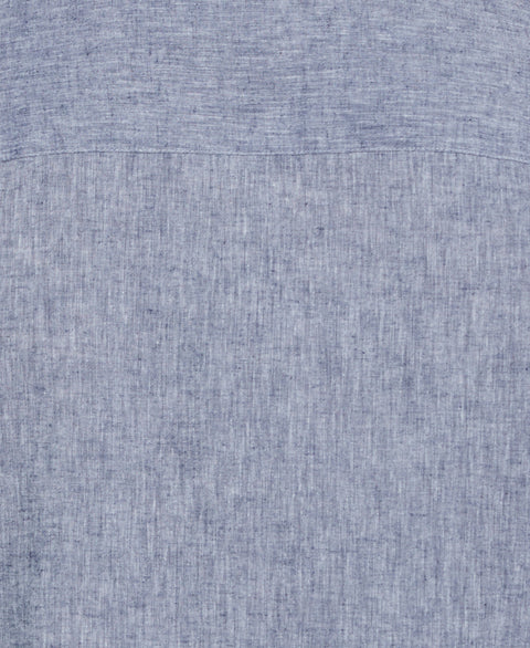 Big & Tall Engineered Dobby Panels Shirt (Dress Blues) 