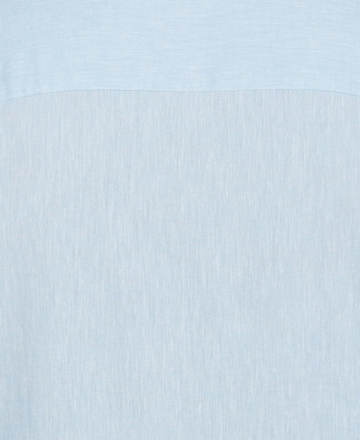 Big & Tall Linen Blend Dobby Shirt (Dream Blue) 