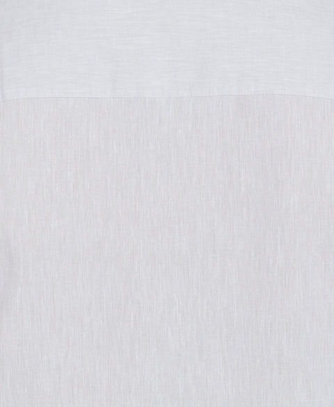 Big & Tall Engineered Dobby Panels Shirt (Brilliant White) 