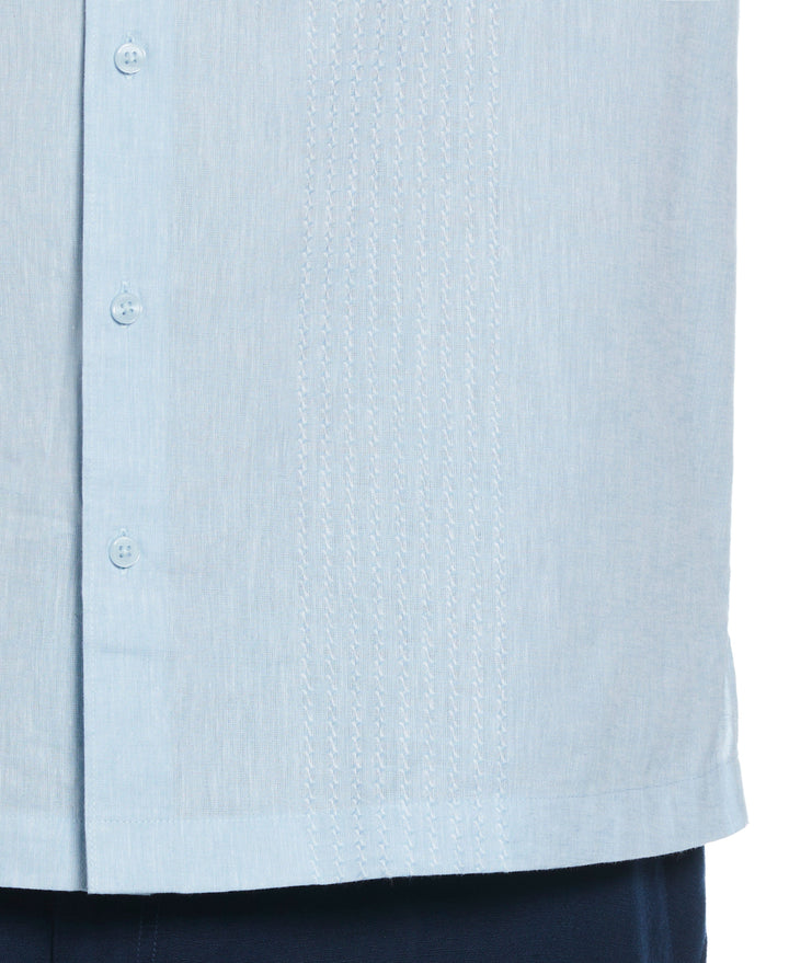 Big & Tall Linen Blend Dobby Shirt (Dream Blue) 