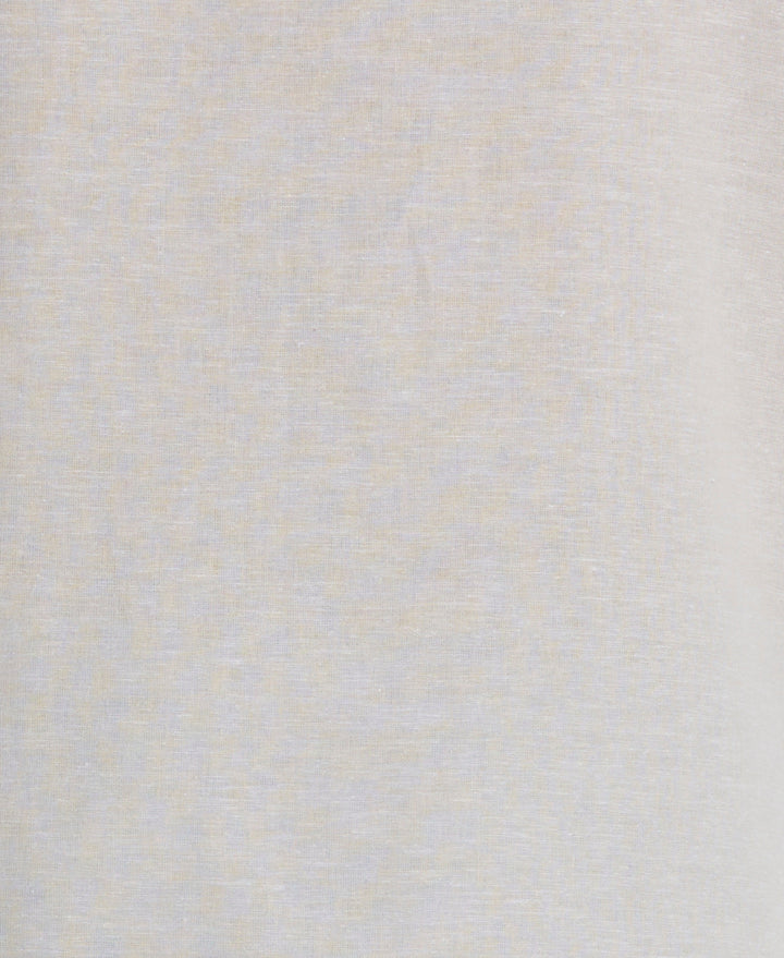 Men's Big & Tall Linen Blend Panel Shirt (Egret) 