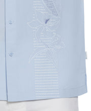 Floral Embroidered Panel Shirt (Kentucky Blue) 