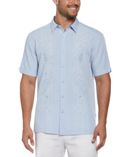 Floral Embroidered Panel Shirt (Kentucky Blue) 