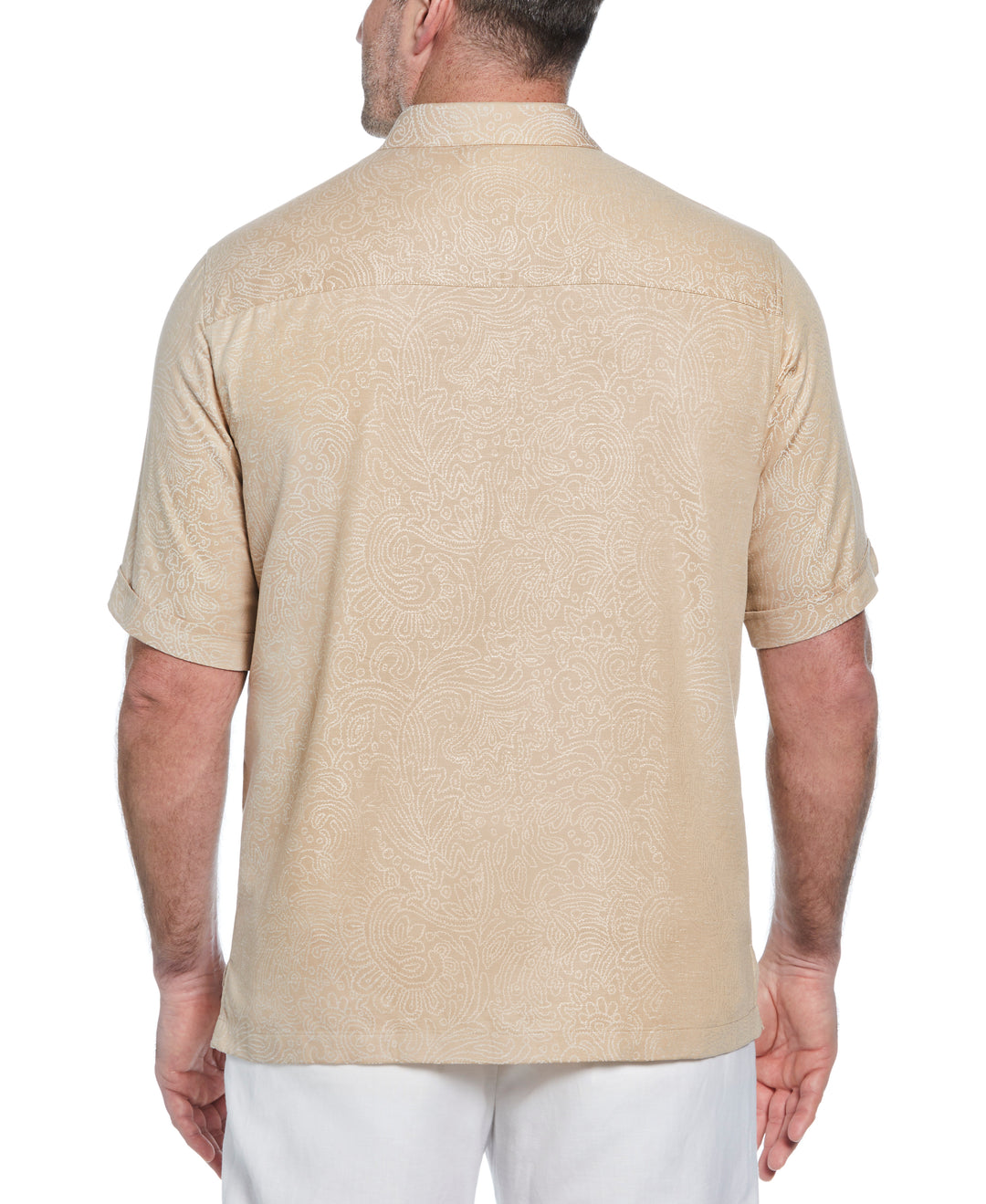 Big & Tall Floral Paisley Shirt (Irish Cream) 