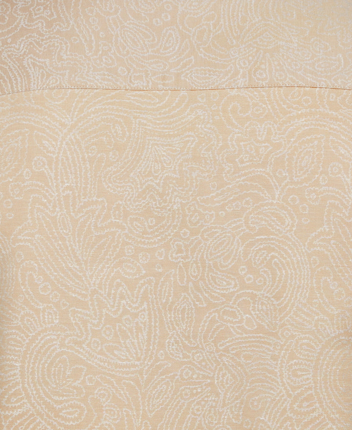 Big & Tall Floral Paisley Shirt (Irish Cream) 
