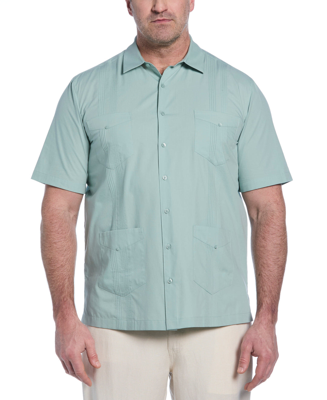 Four Pocket Guayabera Shirt (Blue Surf) 