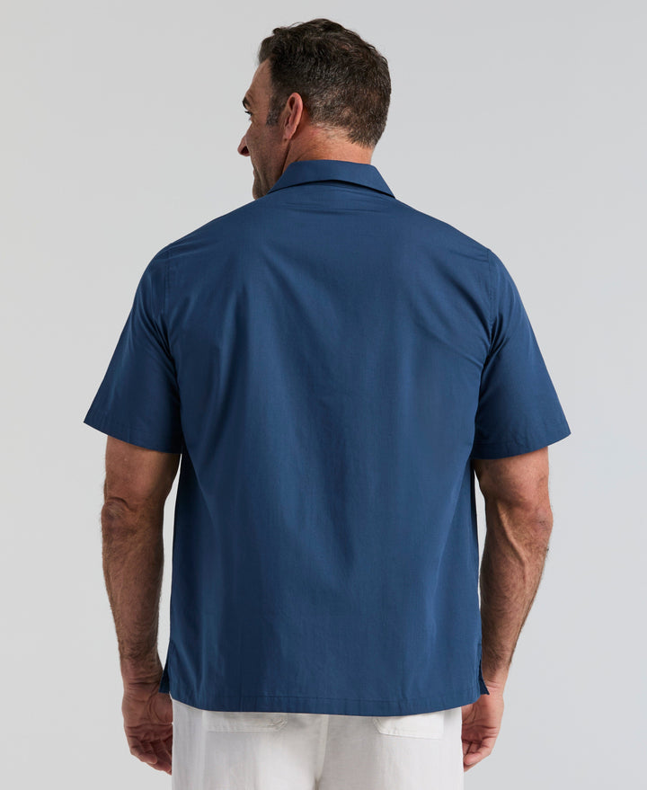 Four Pocket Guayabera Shirt (Ensign Blue) 