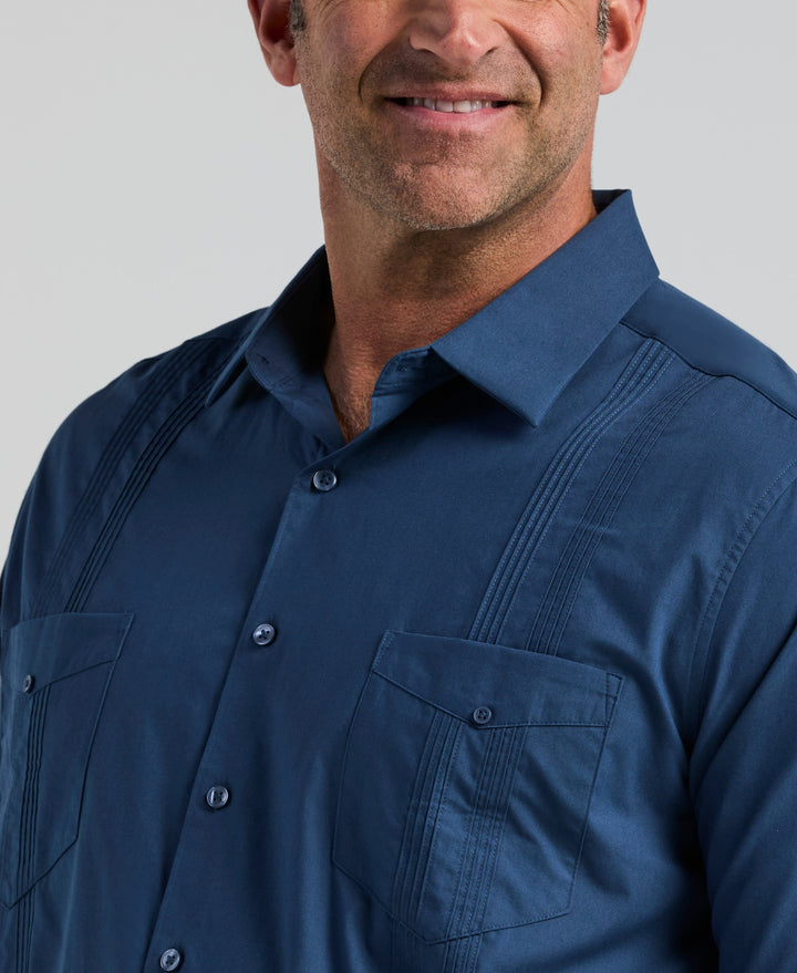 Four Pocket Guayabera Shirt (Ensign Blue) 