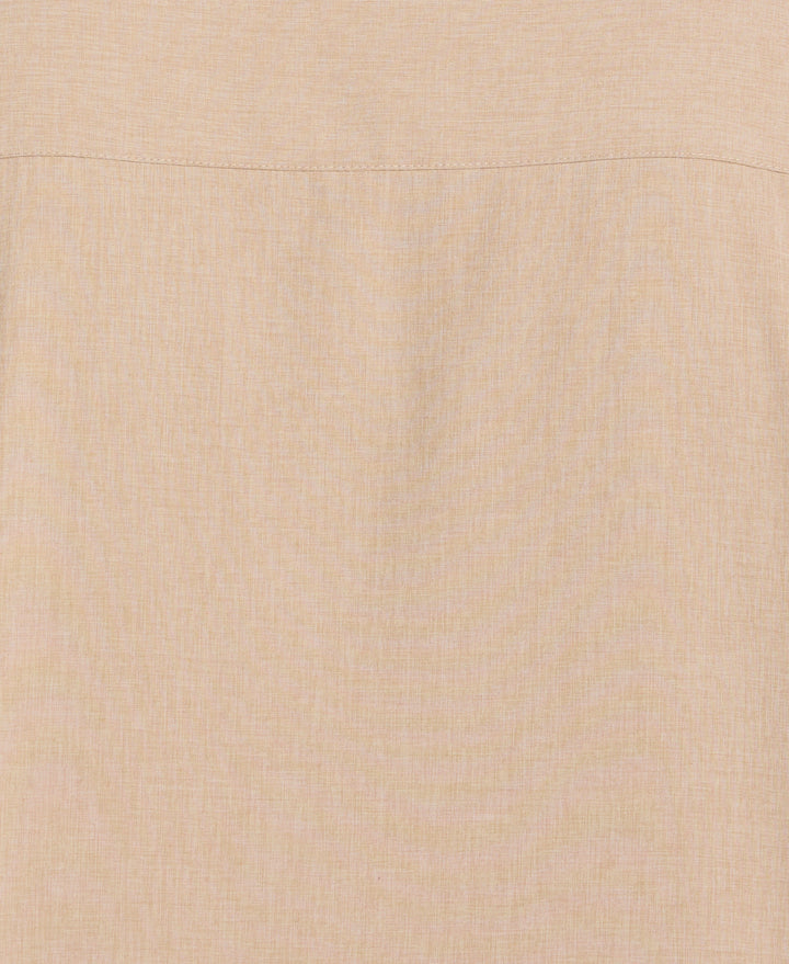 Big & Tall Chambray Geo Embroidery Shirt (Island Fossil) 