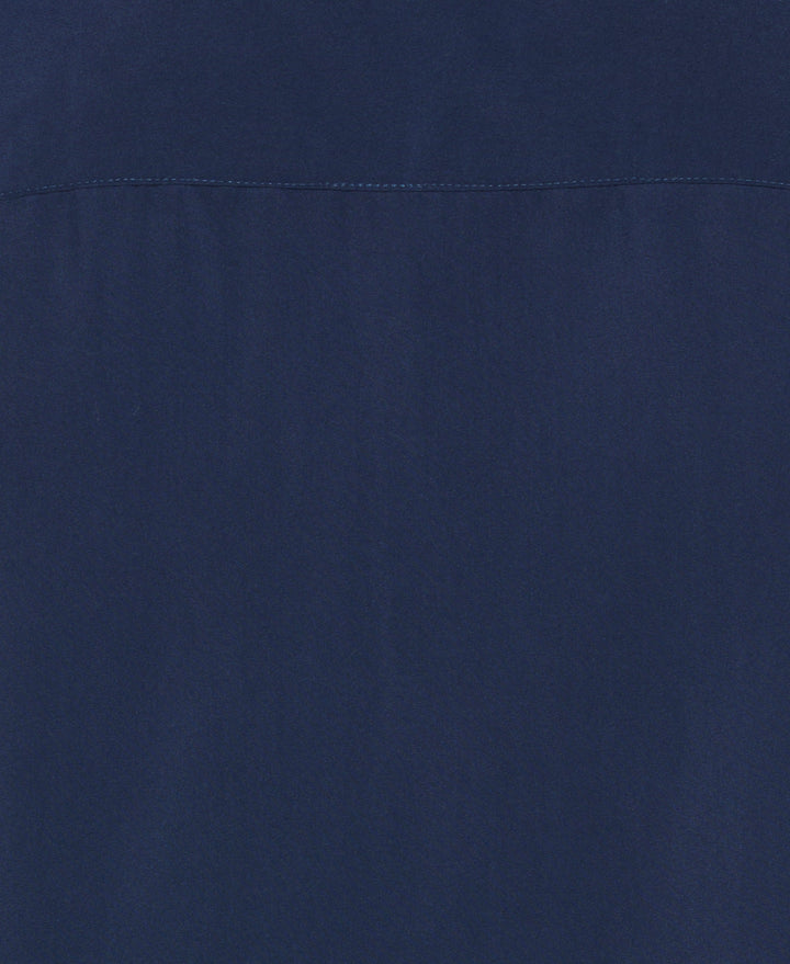 Big & Tall Geo Embroidered Panel Shirt (Dress Blues) 