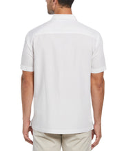Big & Tall Short Sleeve Front Tuck With Geo Stitching (Bright White) 