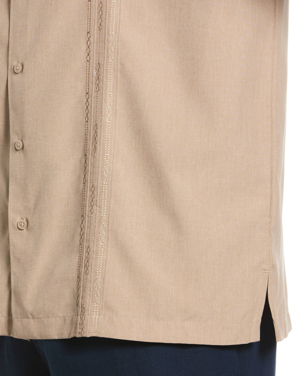 Big & Tall Geo Embroidered Panel Shirt-Casual Shirts-Cubavera