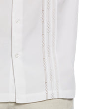 Big & Tall Short Sleeve Front Tuck With Geo Stitching (Bright White) 