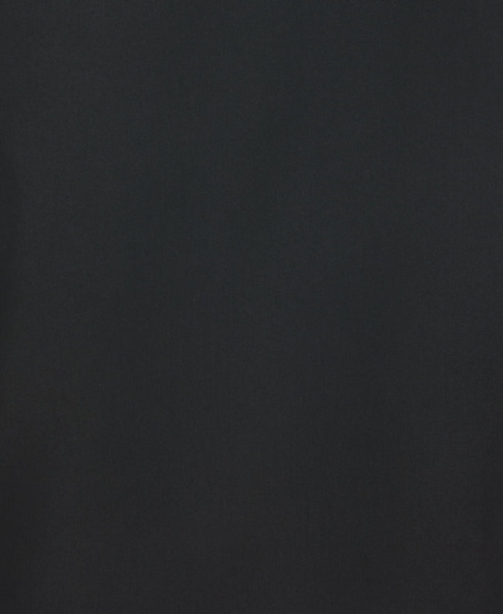 Big & Tall Short Sleeve Front Tuck With Geo Stitching (Jet Black) 