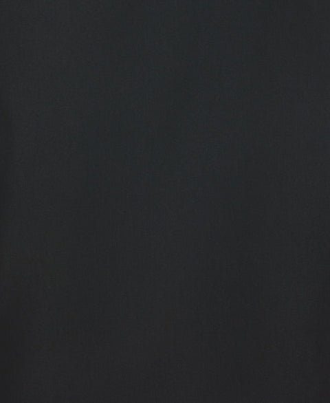 Big & Tall Short Sleeve Front Tuck With Geo Stitching (Jet Black) 