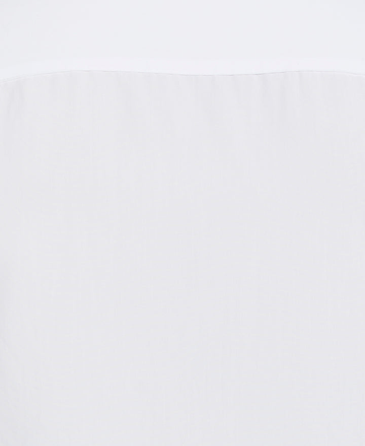Big & Tall Geo Embroidered Panel Shirt (Bright White) 